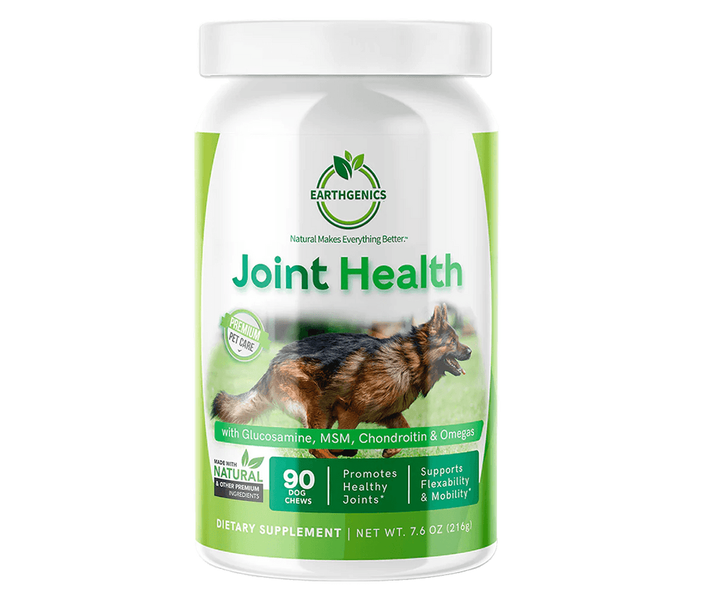 Natural Joint Health Supplements For Dogs EARTH GENICS Earthgenics